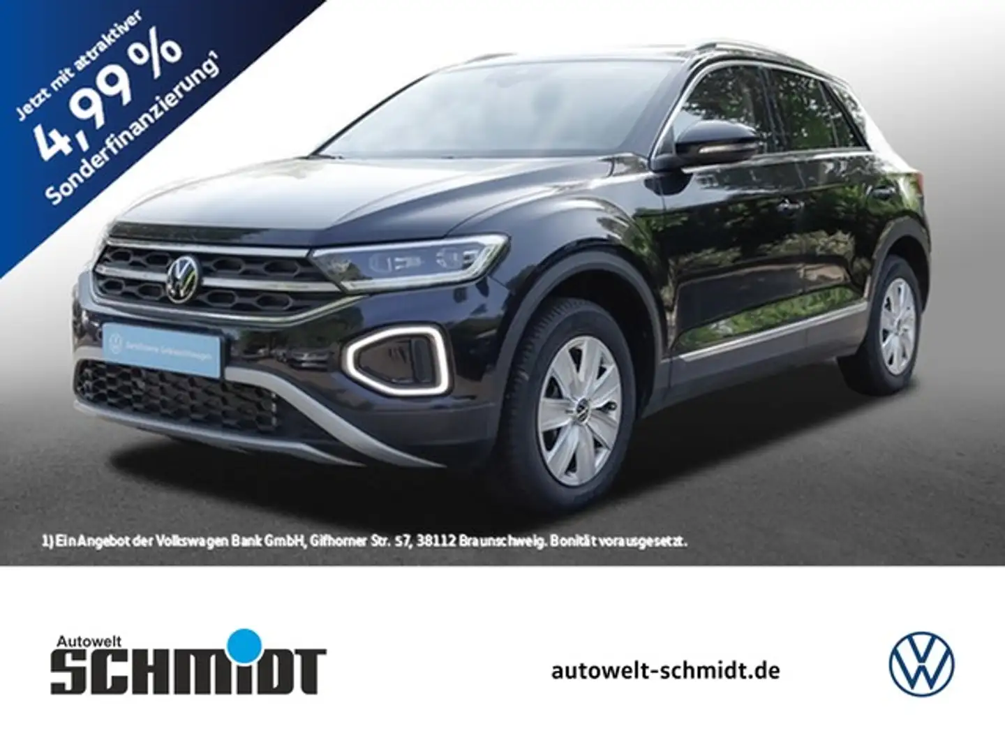 Volkswagen T-Roc 1.5TSi DSG Style AHK NaviMedia ACC 17Zoll LED-Plus Noir - 1