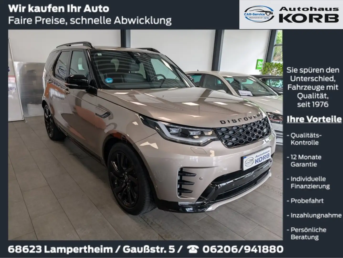 Land Rover Discovery D250 R-Dynamic SE Brąz - 1