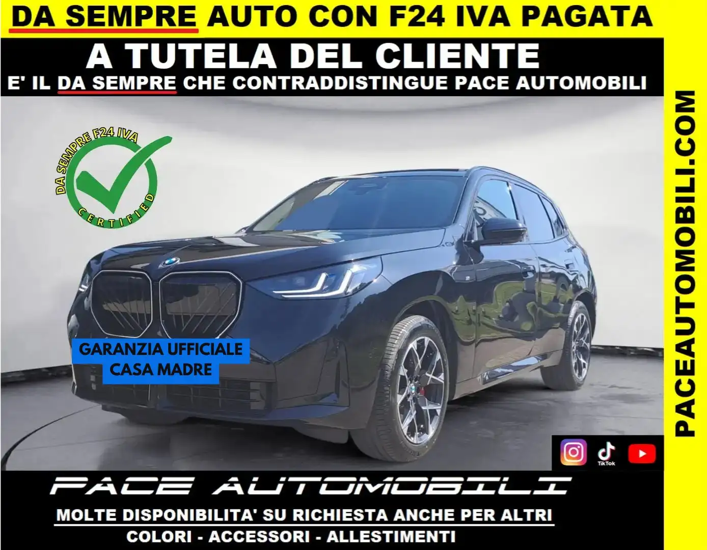BMW X3 20i XDRIVE M-SPORT MSPORT BLACK PACK FRENI M H/K Nero - 1