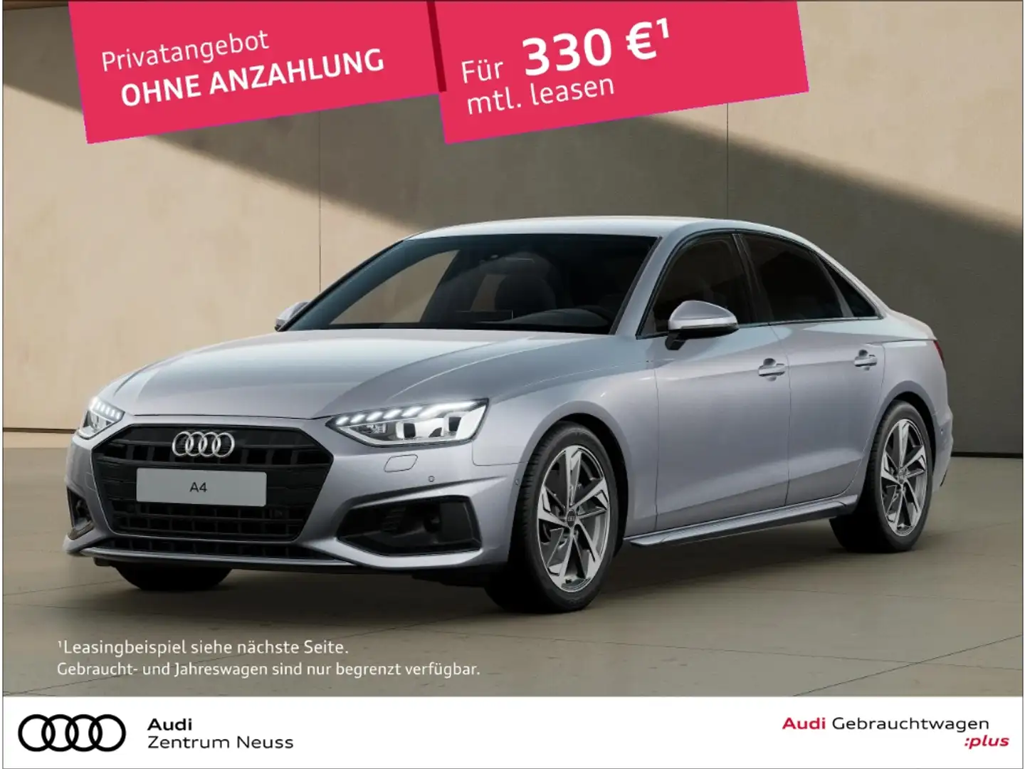 Audi A4 Limousine advanced 40 TFSI S tronic Neuwagen Ansch Argent - 1