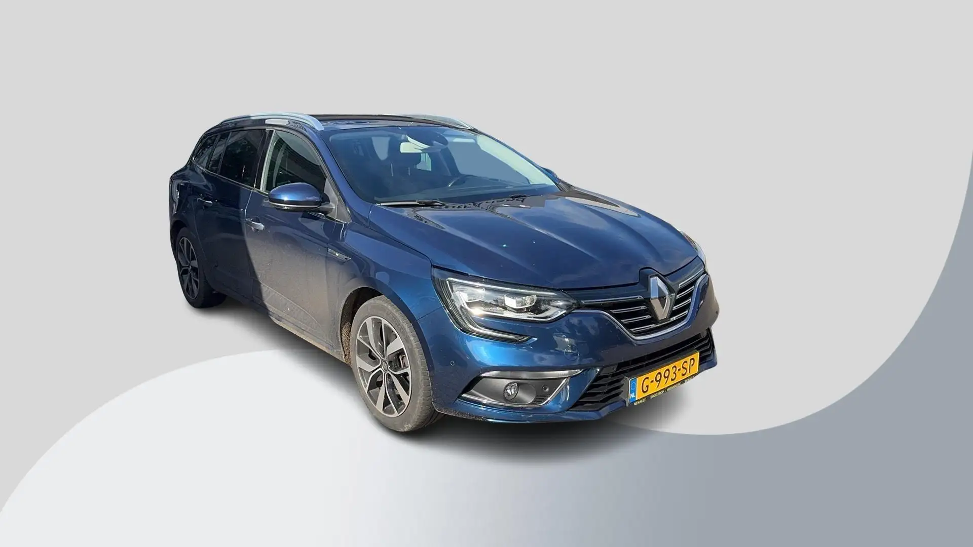 Renault Megane Estate 1.3 TCe Bose 140pk Adaptieve Cruise | Leder Blauw - 2