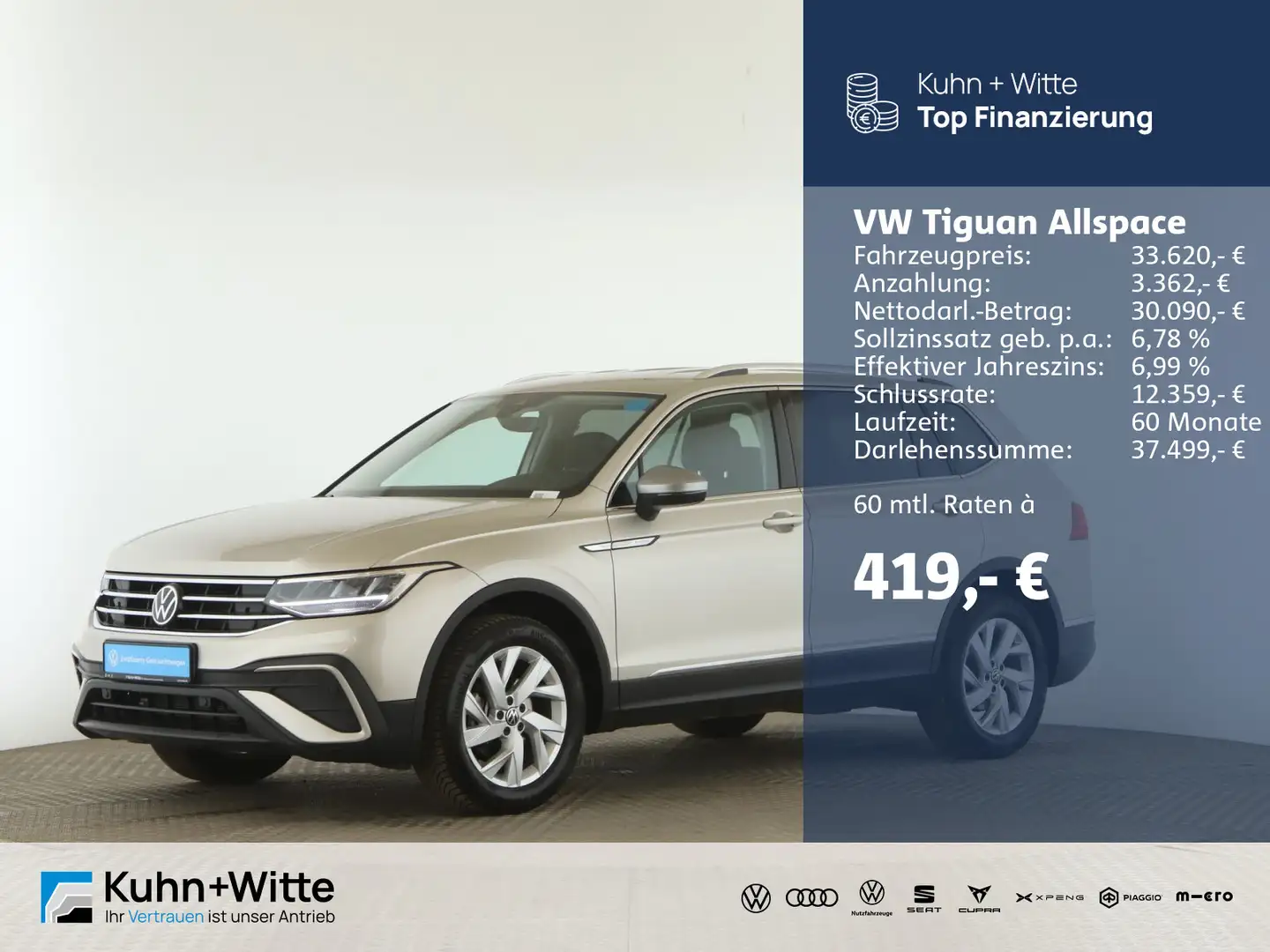 Volkswagen Tiguan Allspace 2.0 TDI Life *AHK*ACC*LED*RFK*Na Zilver - 1