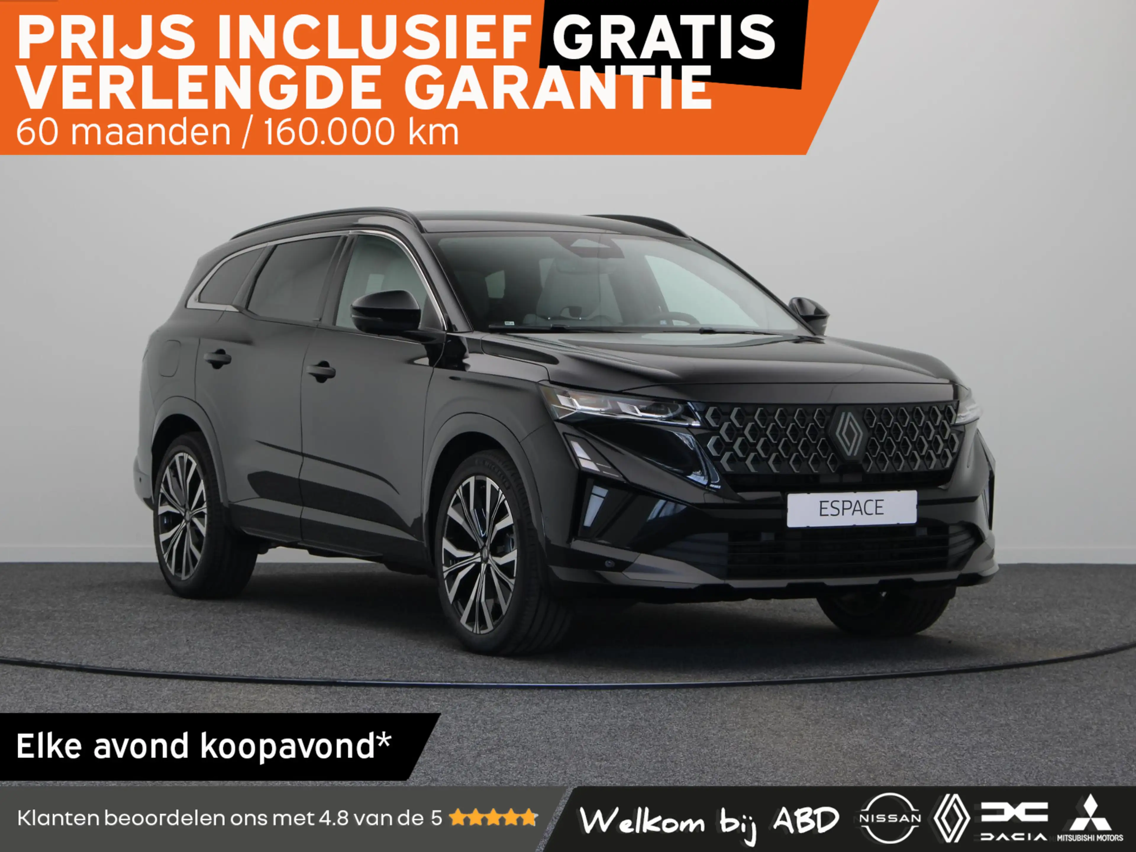 Renault Espace E-Tech full hybrid 200pk iconic 7p. | Vijf jaar ga