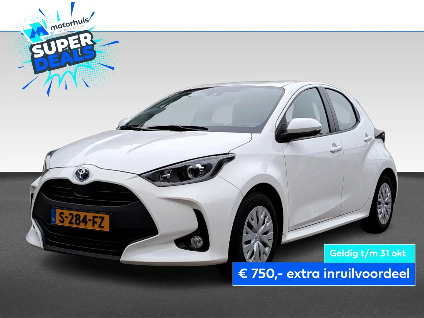 Toyota Yaris 1.5 HYBRID 116PK AUTOMAAT ACTIVE CARPLAY TEL CAMER Blanc - 1