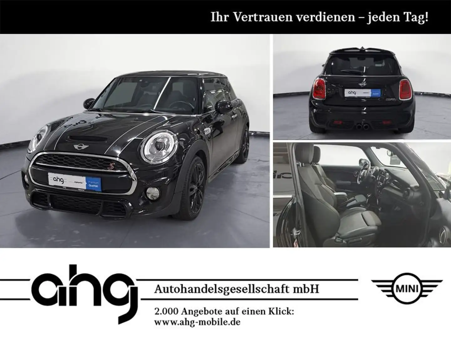 MINI Cooper S Navi Prof. Sport Aut. Klimaaut. PDC Zwart - 1