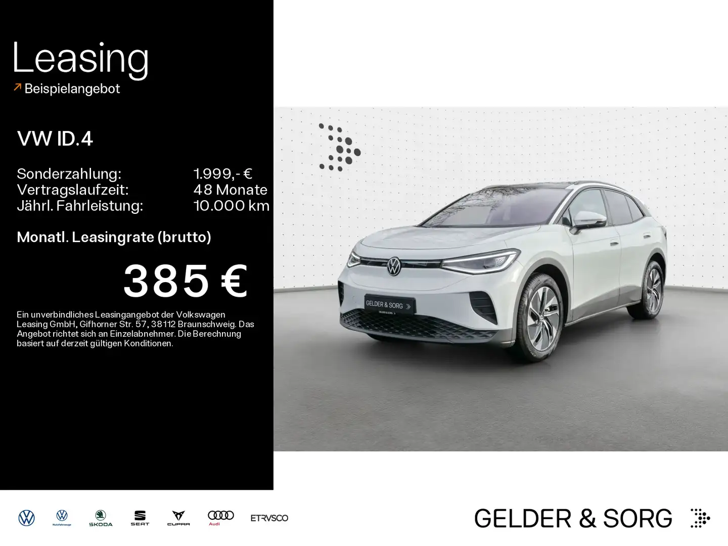 Volkswagen ID.4 Pro Matrix*Navigation*DAB+*AHK*Panorama Blanc - 1