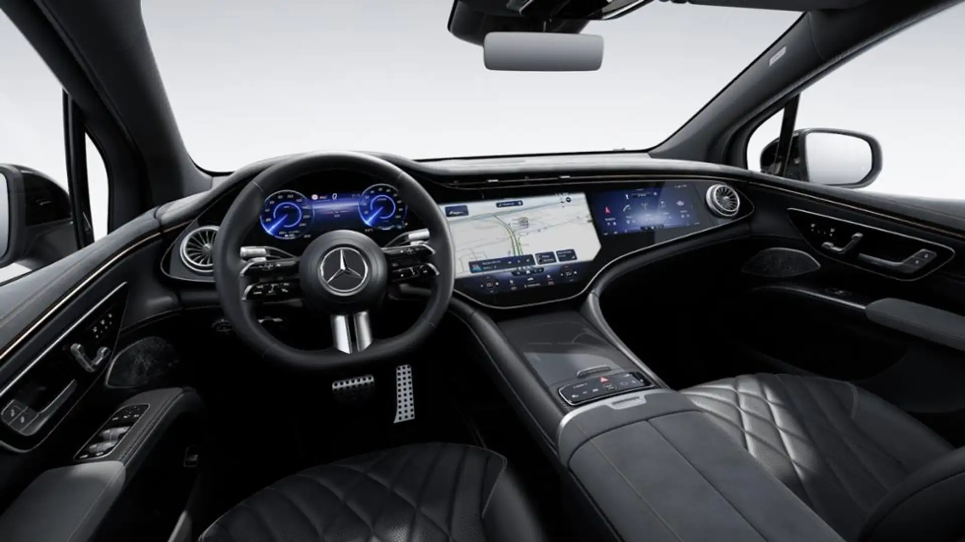 Mercedes-Benz EQS SUV EQS 580 4M SUV AMG/Digital Light/AHK/Hyperscreen Schwarz - 2