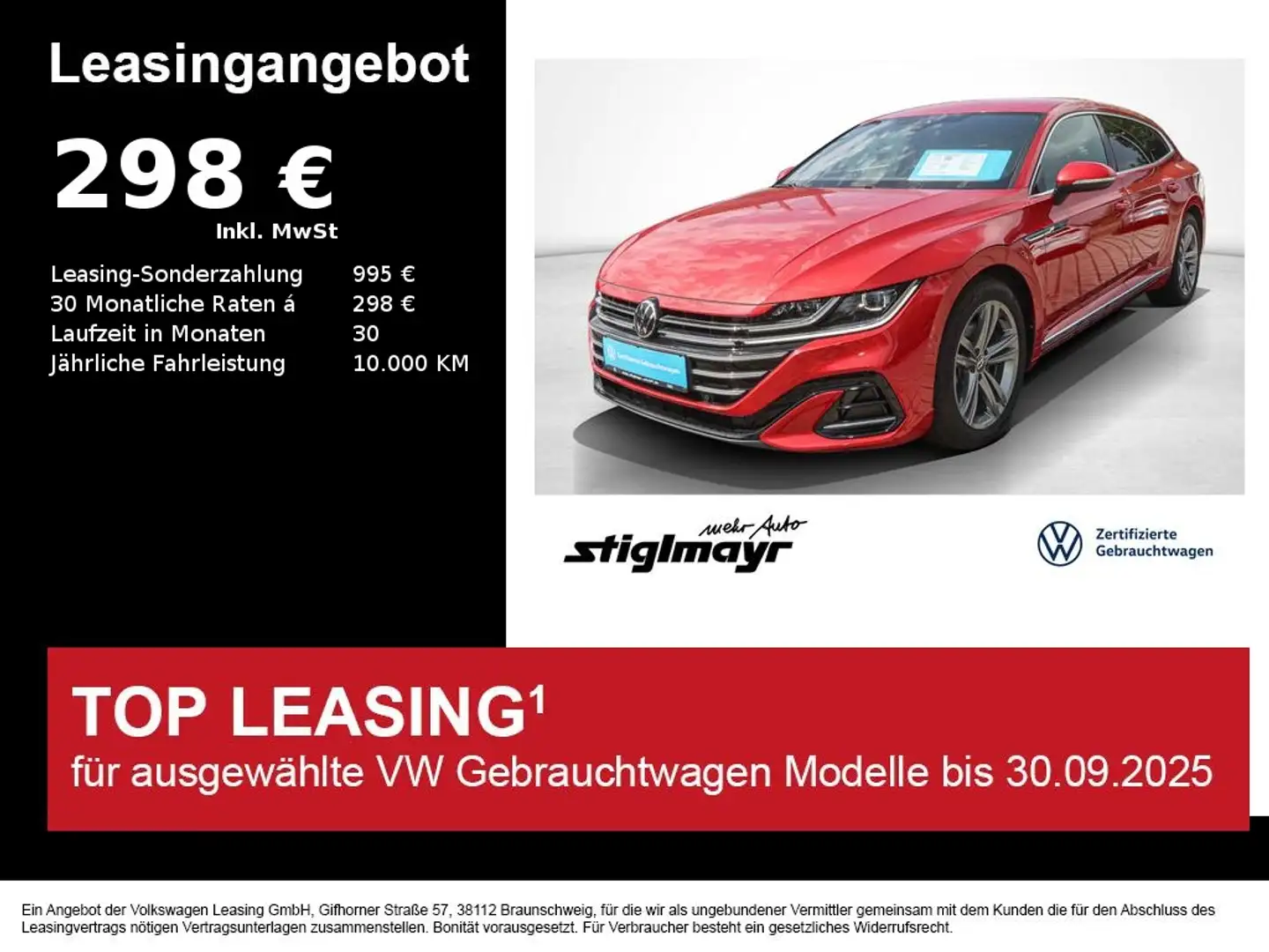 Volkswagen Arteon Shooting Brake R-Line 2.0 TDI DSG Standhg Rot - 1