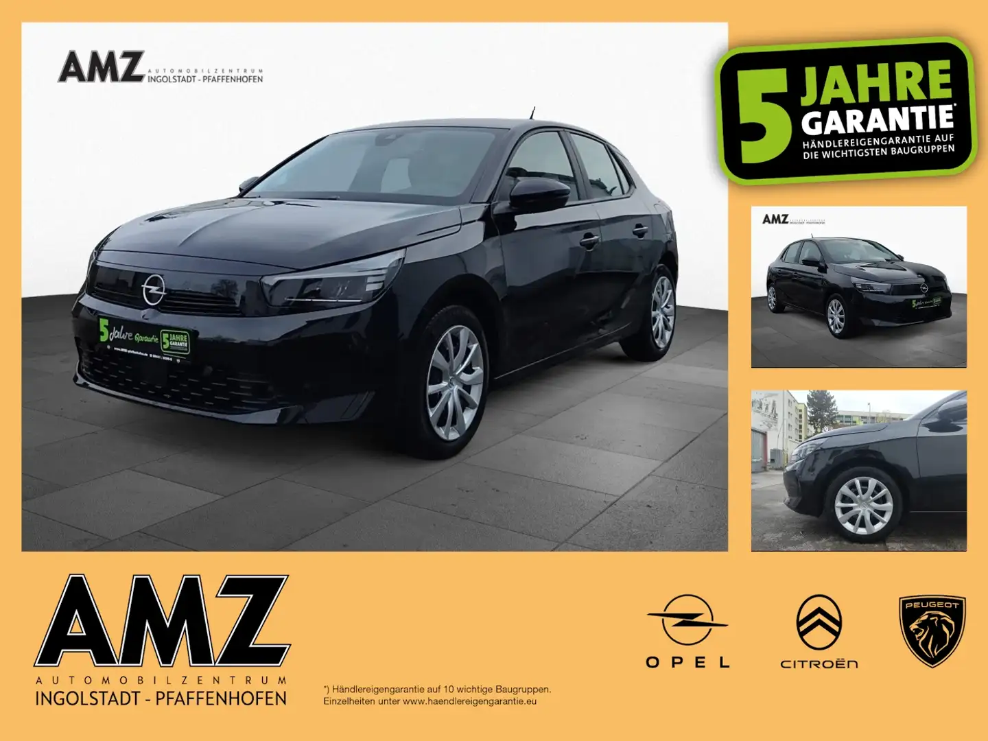 Opel Corsa 1.2 neues Modell Sitzheiz*Parkhilfe*uvm Zwart - 1
