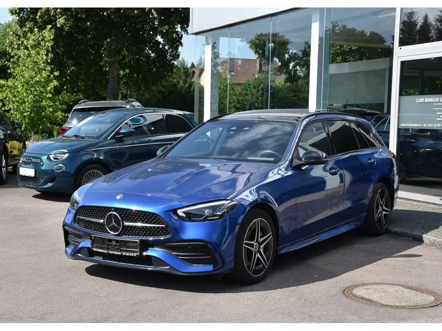 Mercedes-Benz C 300 de Break AMG Line 9G-Tronic TO DISTRONIC LANE SIDE Bleu - 2