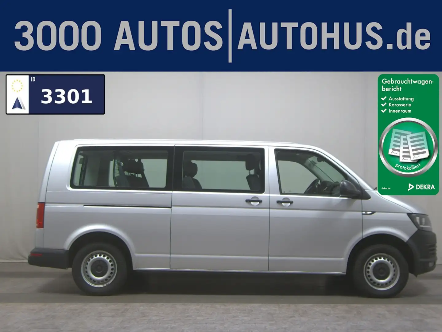 Volkswagen T6 Caravelle 2.0 TDI Trendline 8-Sitze Navi PDC Silber - 1