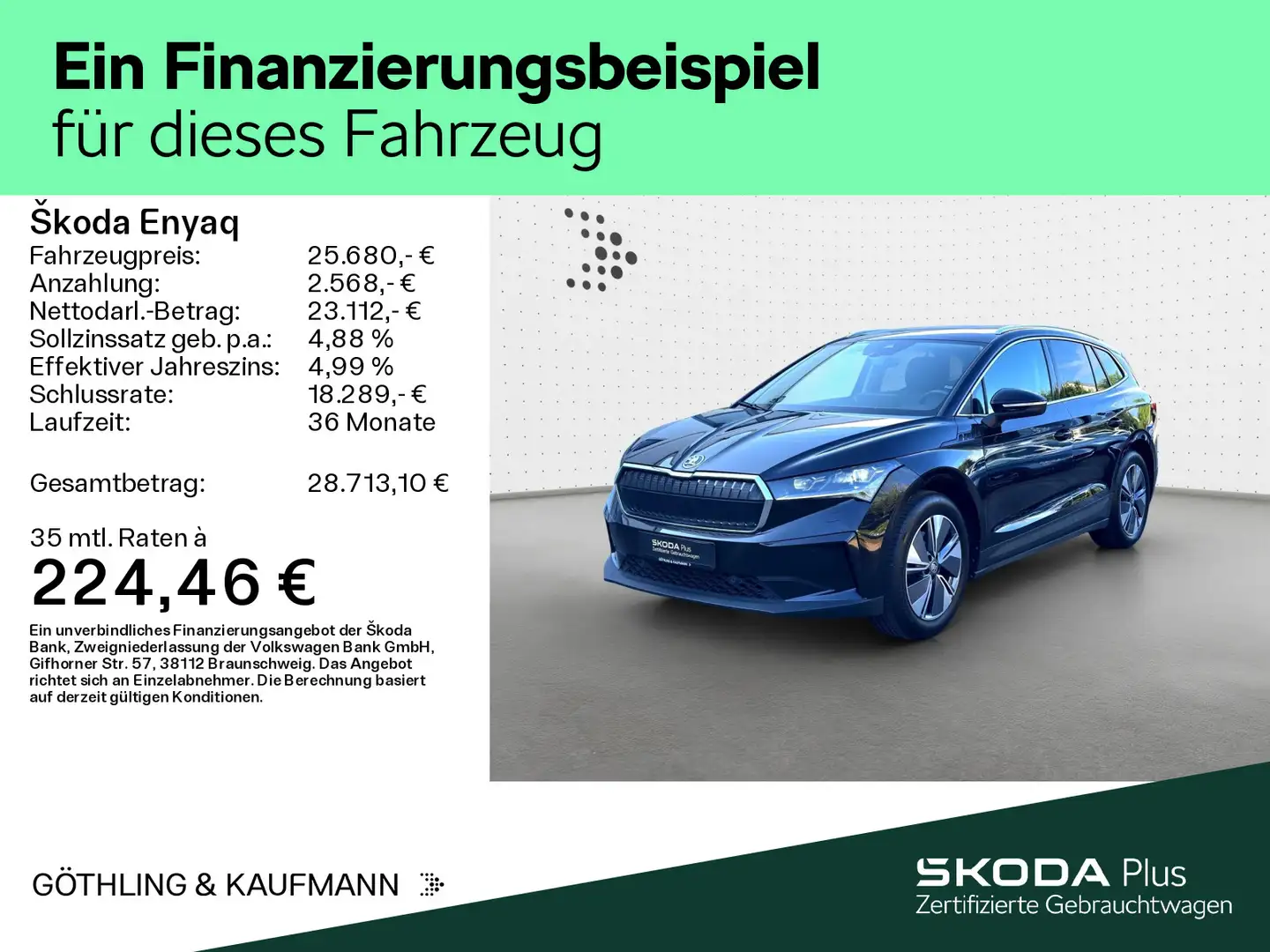 Skoda Enyaq iV *NAVI*KAM*SHZ*Matrix*19Zoll* Schwarz - 2