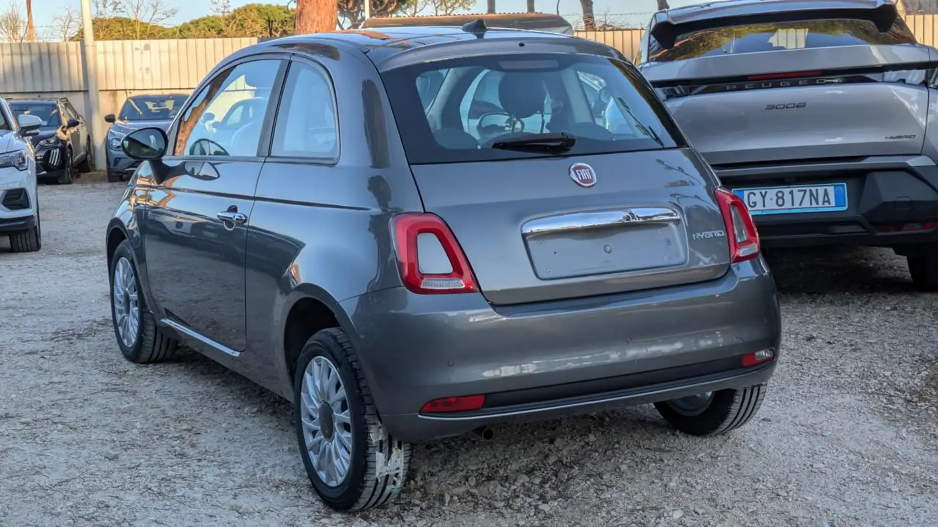 Fiat 500 HYBRID 1.0cc 70cv NAVI CLIMA AUTO CERCHI IN LEGA Grau - 2