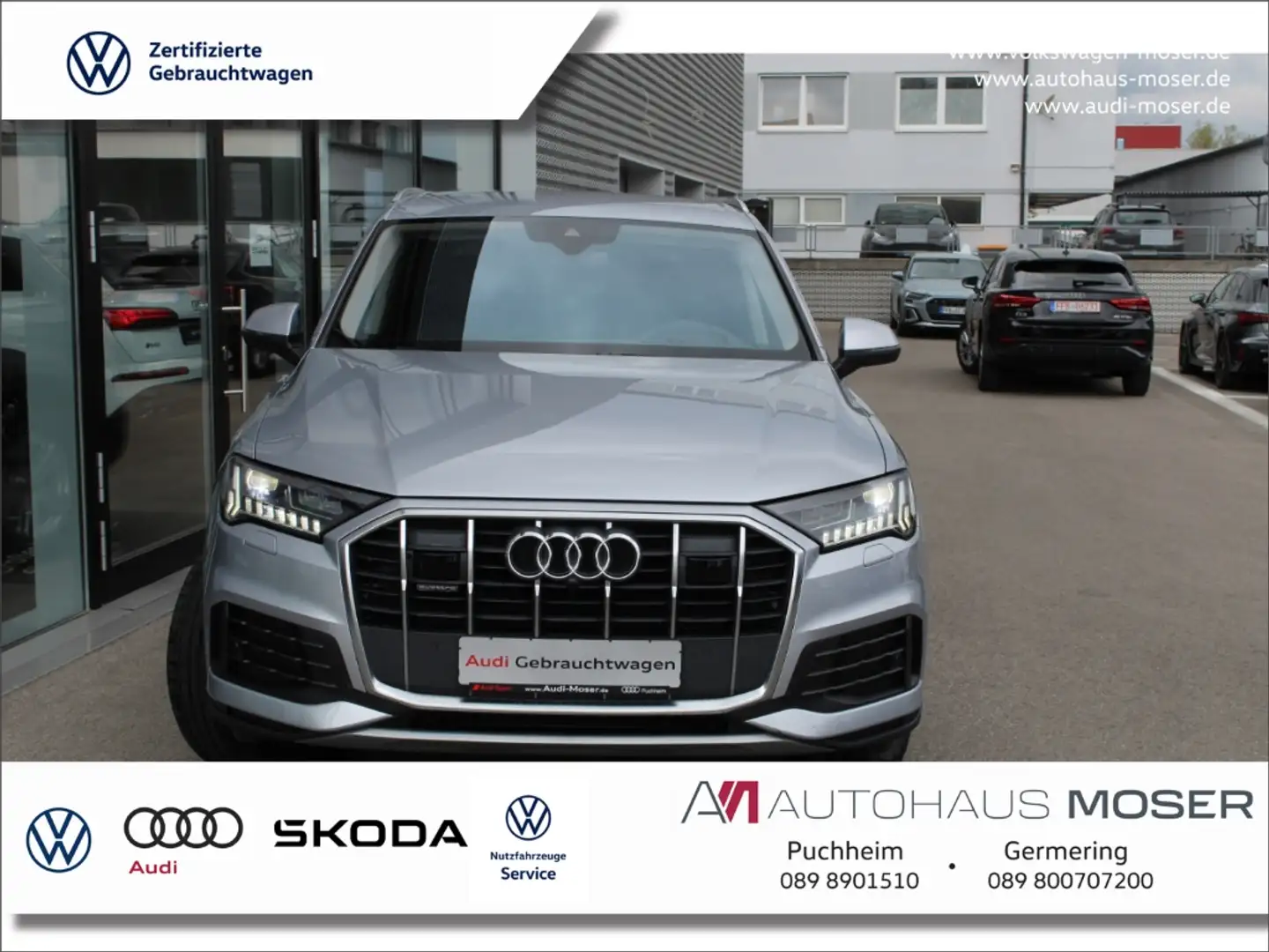 Audi Q7 50 TDI qu.Tiptr. MTRX*Sthzg*Tour*HeadUp*Assist!! Silber - 1