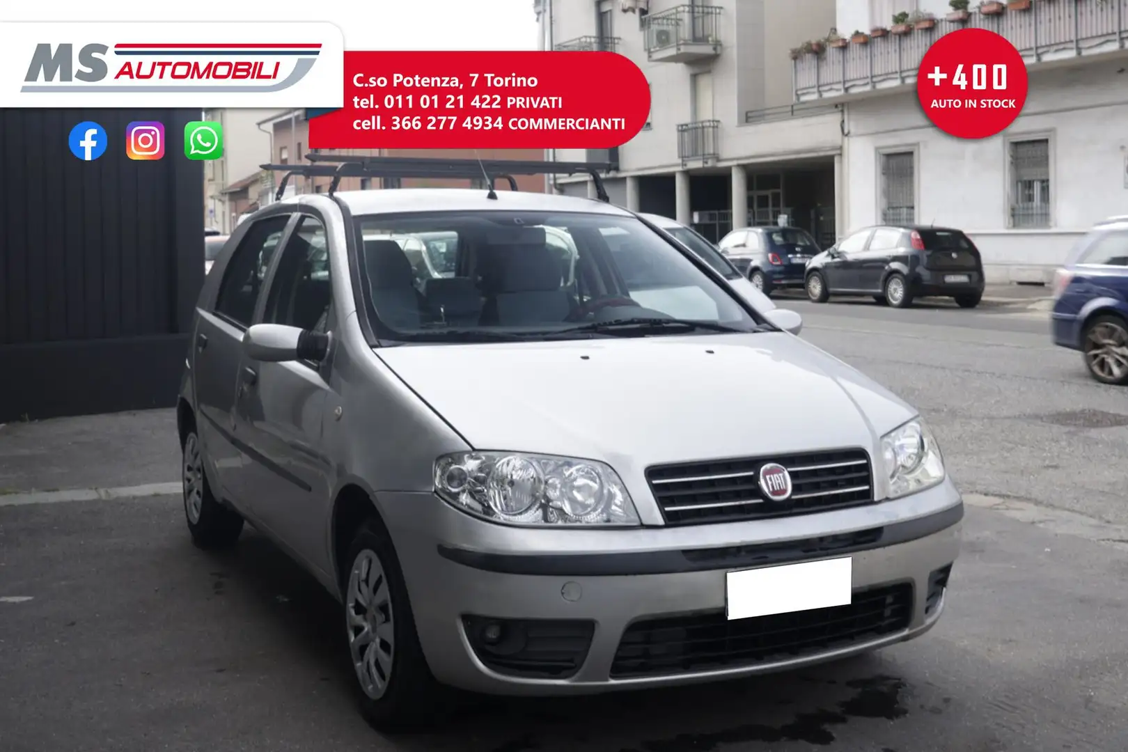 Fiat Punto FIAT Punto 1.2 5 porte Dynamic  Unicoproprietario siva - 1