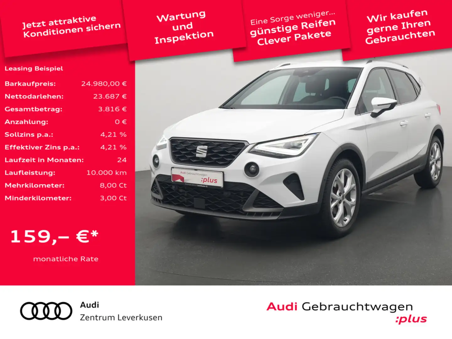 SEAT Arona DSG LED NAVI KAM SHZ PDC VIRT Schwarz - 1