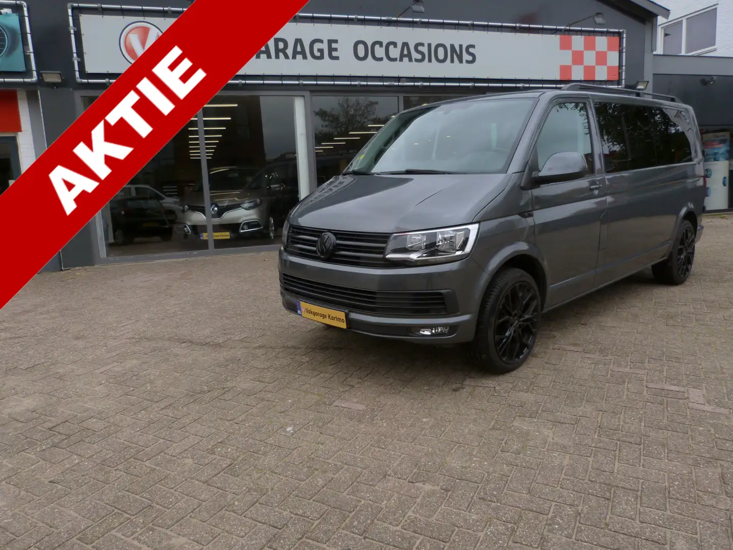 Volkswagen T6 Transporter Dubbel cabine,Automaat,Alarm, 2.0 TDI L2H1 DC Comf Grijs - 1