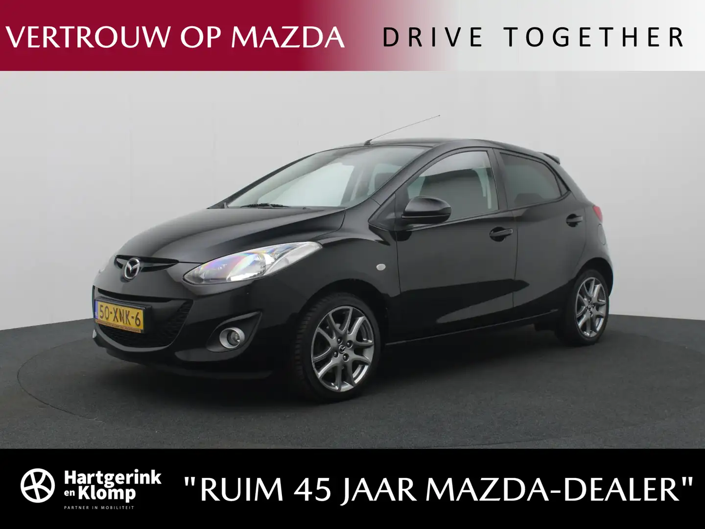 Mazda 2 1.3 Navigator GT : dealer onderhouden Noir - 1