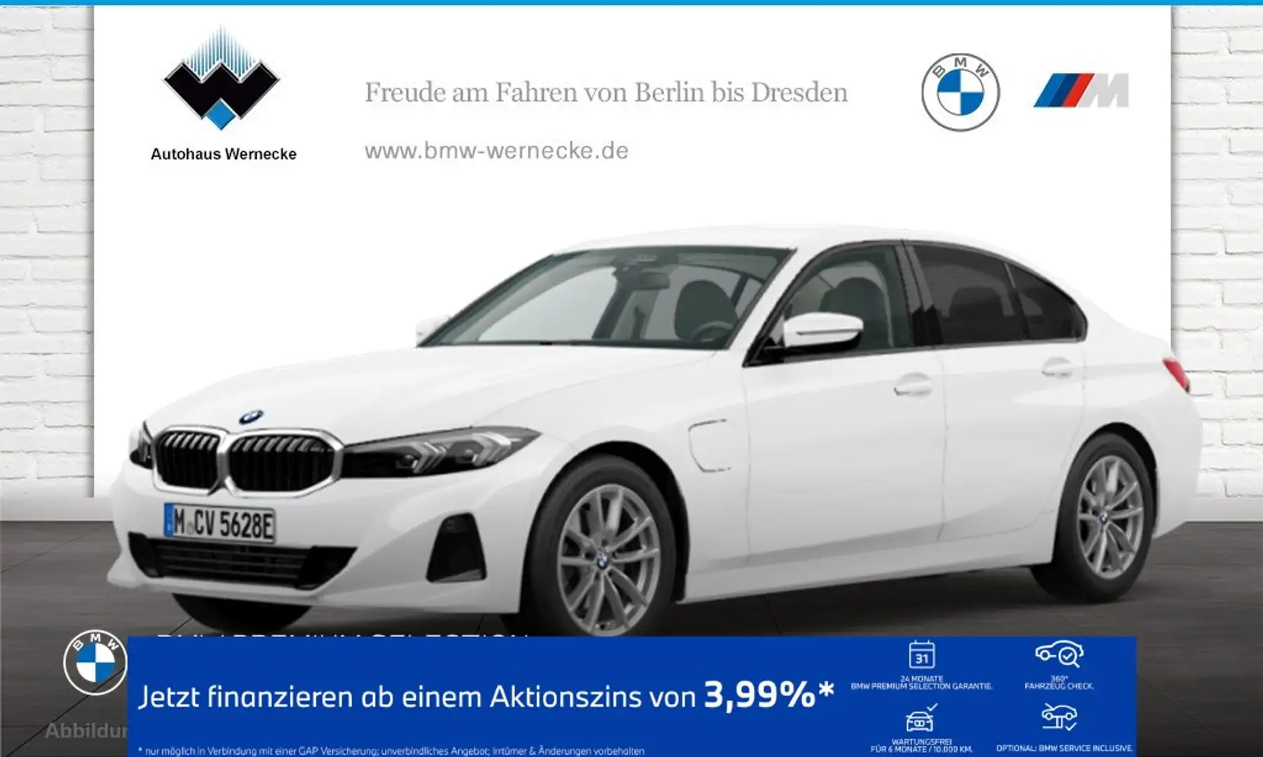 BMW 320 e Limousine DAB Tempomat Parkassistent Shz Weiß - 1