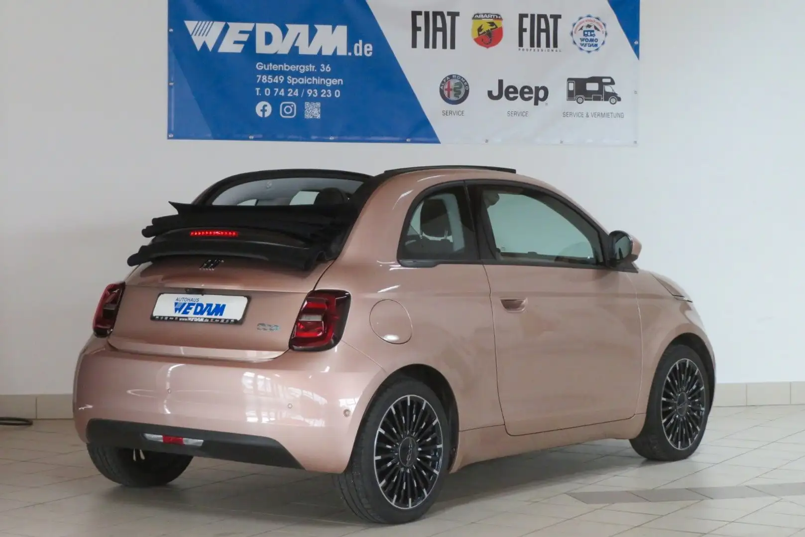 Fiat 500e Cabrio Icon 118PS *LED,Sitzheizung,NAVI* Rot - 2