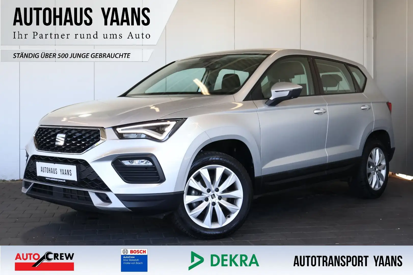 SEAT Ateca 1.5 TSI Style AID+CARPLAY+LED+17"+AHK Silber - 1