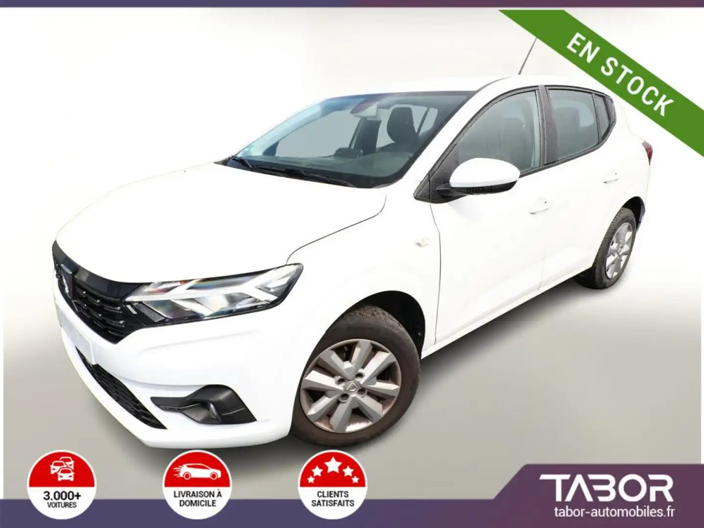 Dacia Sandero III 1.0 TCe 100 ECO-G Comfort PDC Blanc - 1