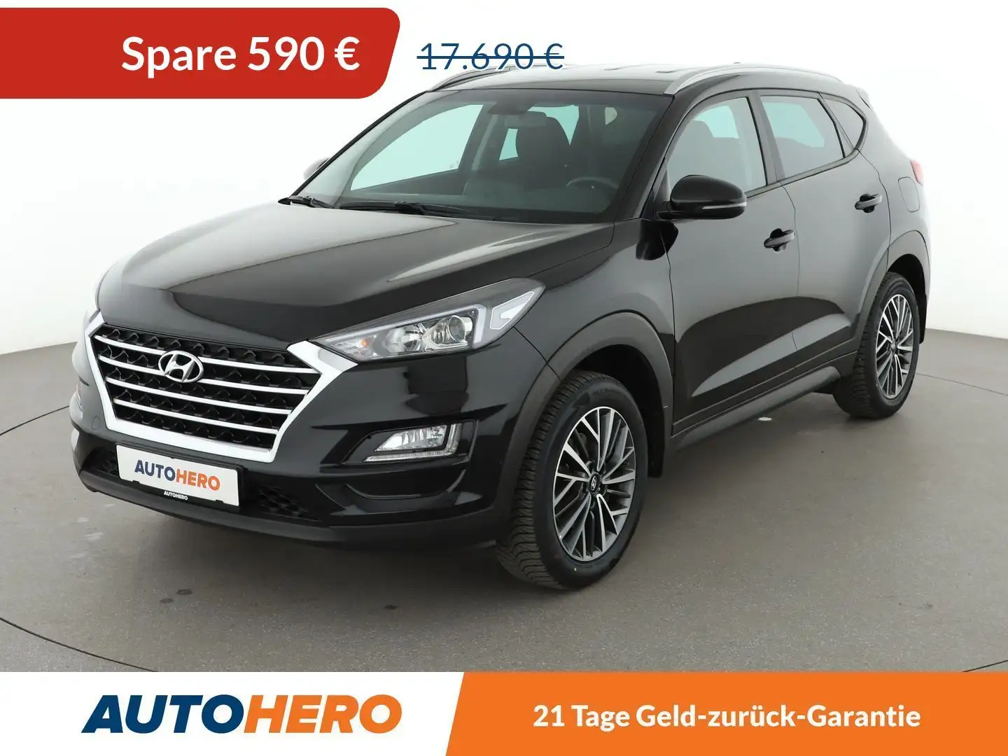 Hyundai TUCSON 1.6 Select 2WD*NAVI*TEMPO*CAM*PDC*SHZ* Schwarz - 1