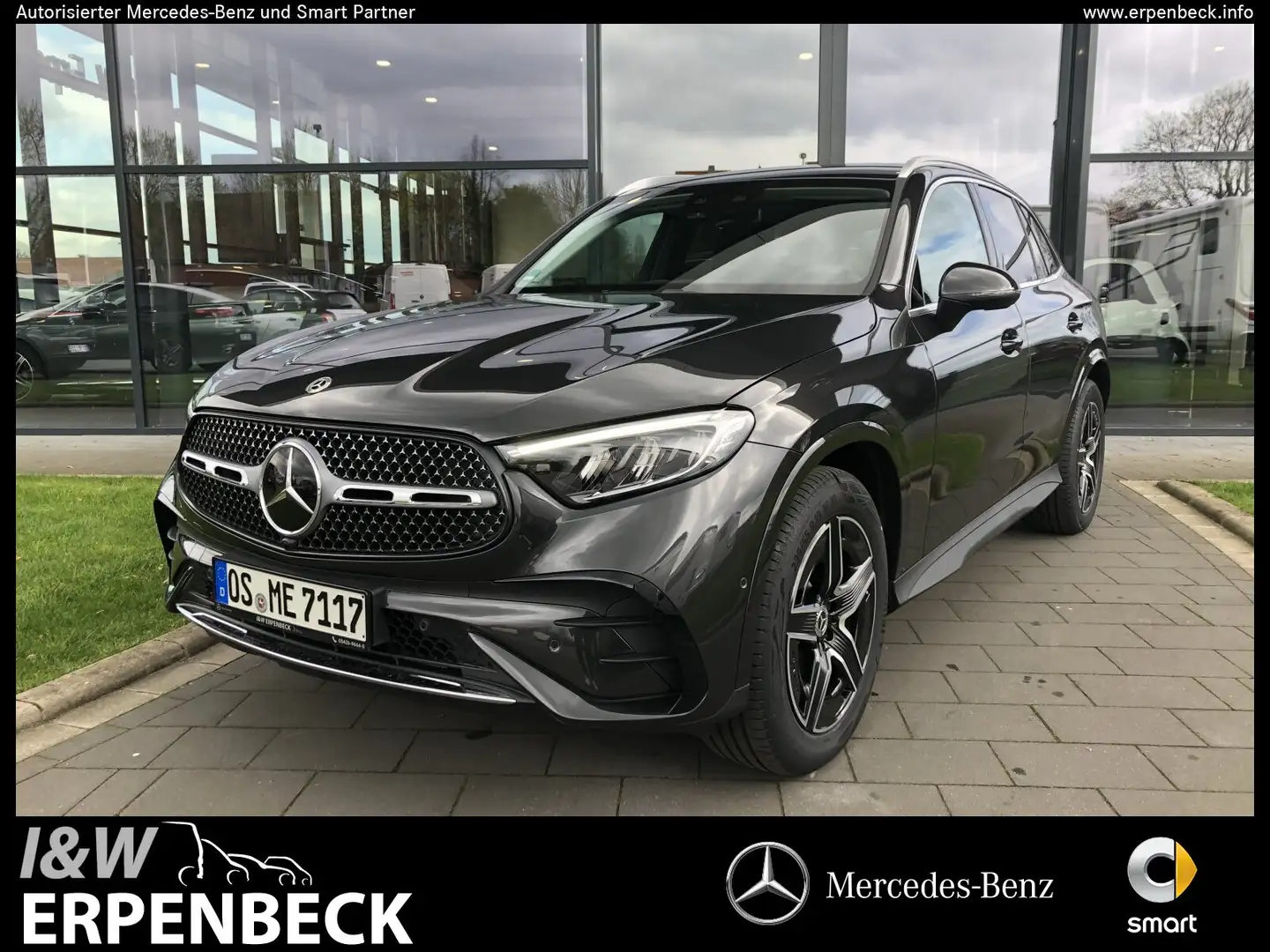 Mercedes-Benz GLC 220 GLC 220 d 4M AMG AHK LED Kamera Leder Distronic Grau - 1