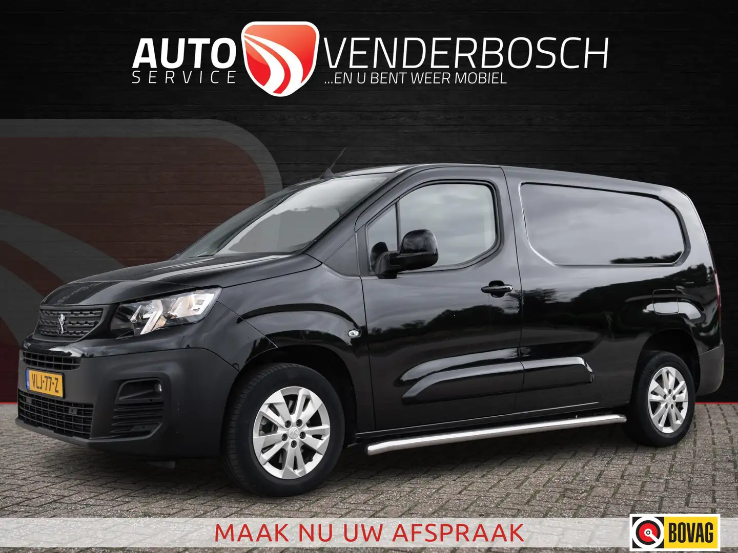 Peugeot Partner 1.5 BlueHDI Asphalt Long 131pk | Automaat Zwart - 1