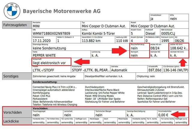 MINI Cooper Clubman COOPER D Clubman*SPORT*SORGLOS-PAKET*GARANTIE*