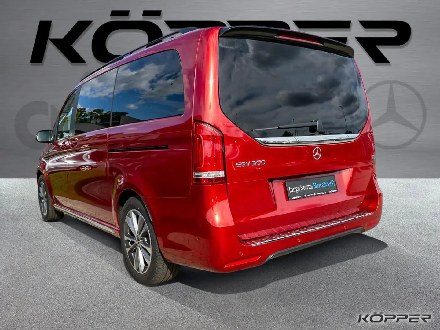 Mercedes-Benz EQV 300 Lang TISCH-Paket Airmatic 6-Sitzer Rot - 2
