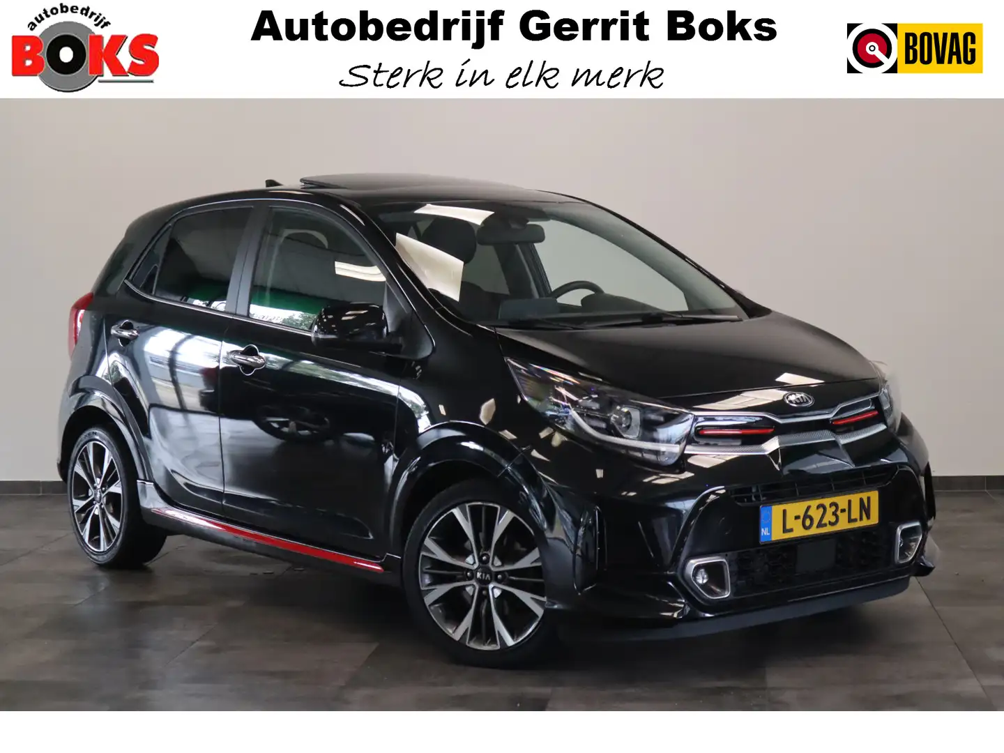 Kia Picanto 1.0 T-GDi GT-Line 5p 101pk! Schuif/Kantel-dak Navi Schwarz - 1