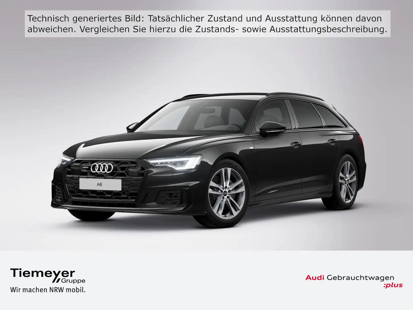 Audi A6 50 TDI Q S LINE MATRIX AHK 360° SPORTSI Schwarz - 1