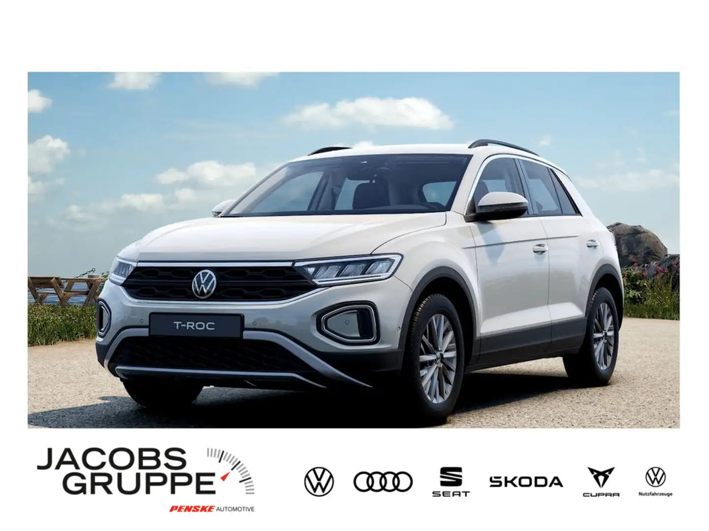 Volkswagen T-Roc Life 1.0 l TSI Ganzjahresreifen/Multifunktion/Assistenzpaket Grau - 1