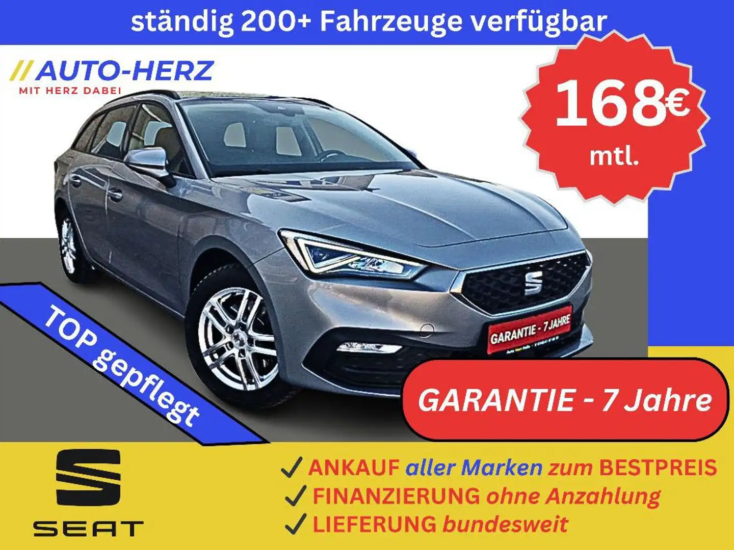 SEAT Leon ST Style AHK+Standheizng+LED+Navi+Alcantara Silber - 1