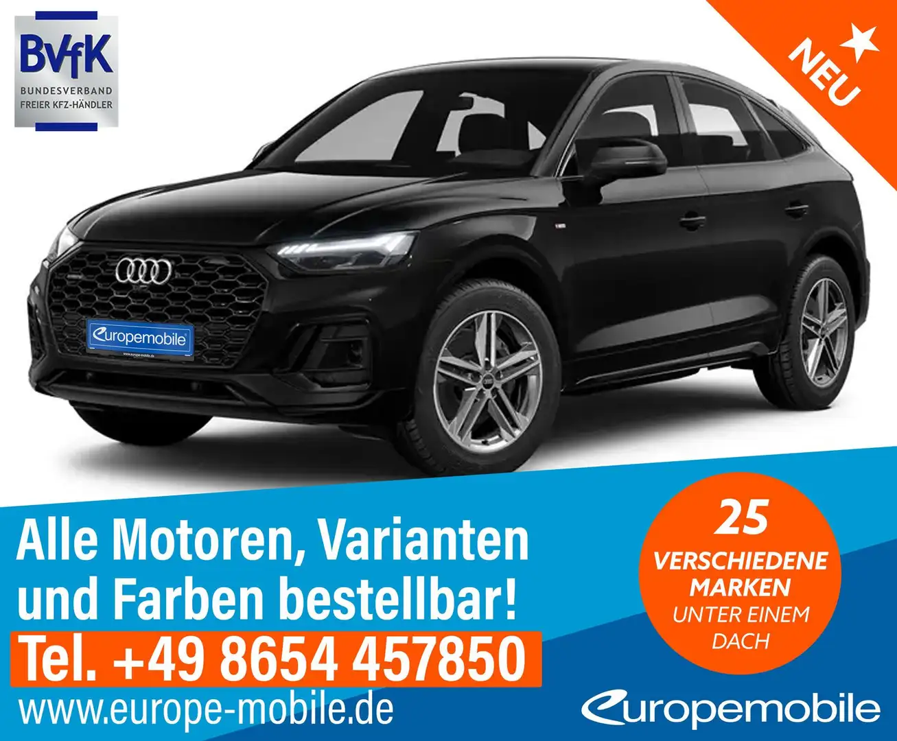 Audi Q5 Sportback S line (D6) 40 TDI NAV|SHZ|MATRIX|19"... Schwarz - 1