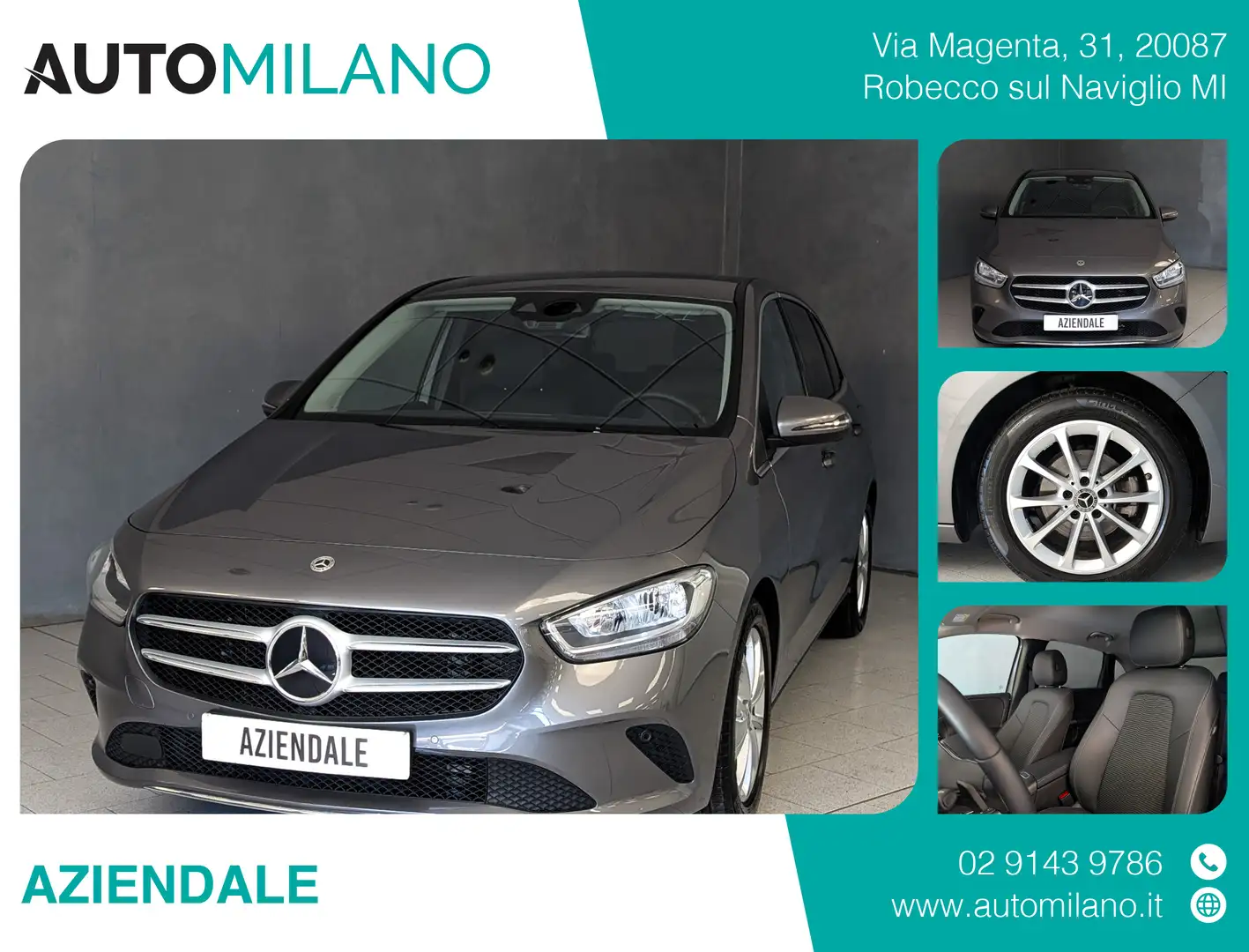 Mercedes-Benz B 180 180 AUTOMATIC PROGRESSIVE SPORT Szary - 1