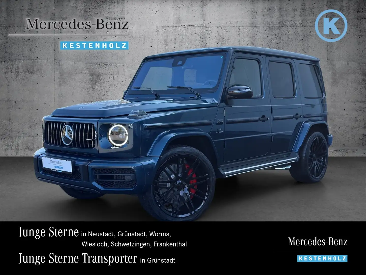 Mercedes-Benz G 63 AMG Mercedes-AMG G 63 BRABUS+NIGHT+AHK+DISTR+BURM+360+ Blauw - 1