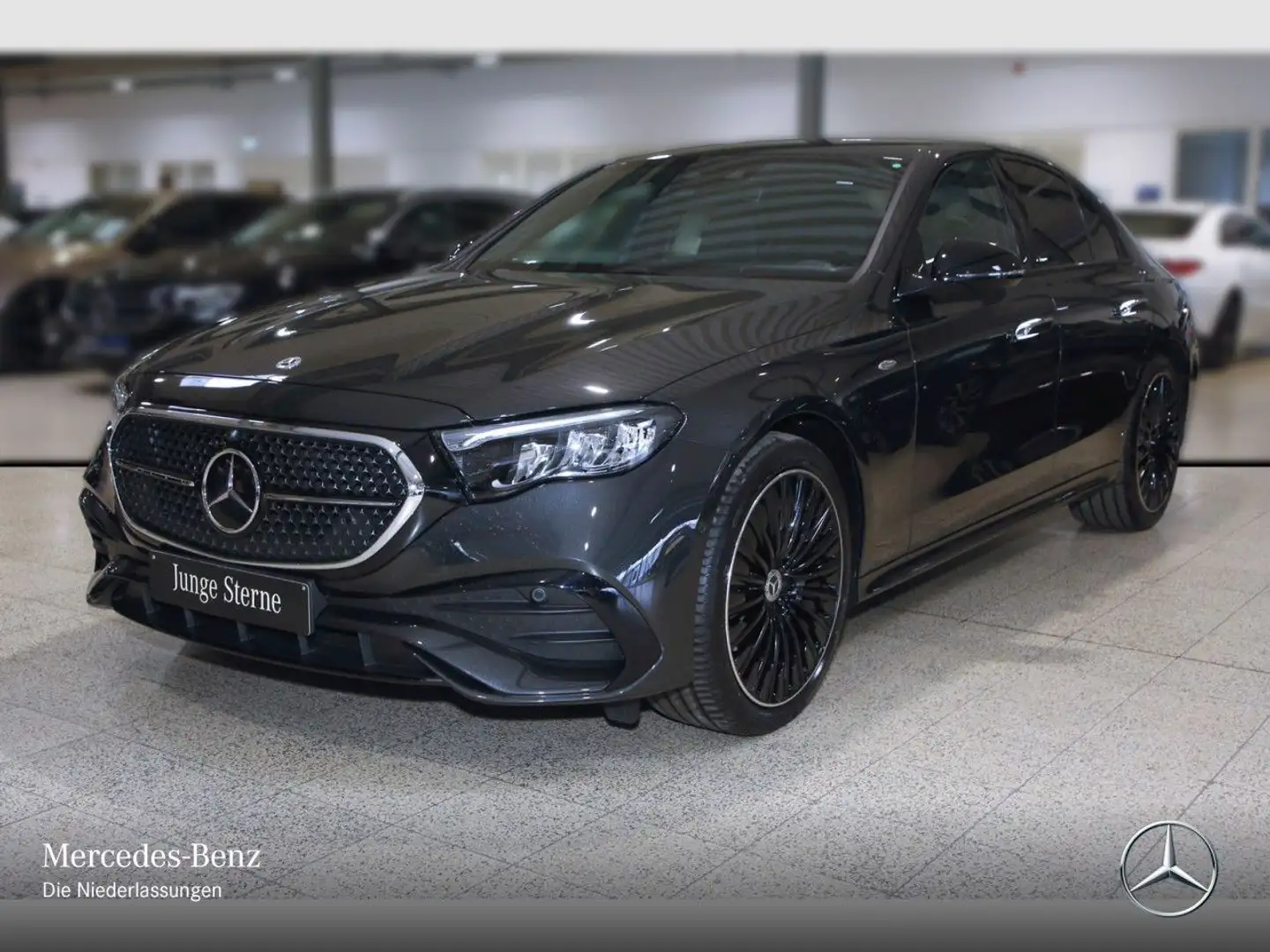 Mercedes-Benz E 300 de Hybrid AMG Fahrass Burmester Distr. LED Grau - 2