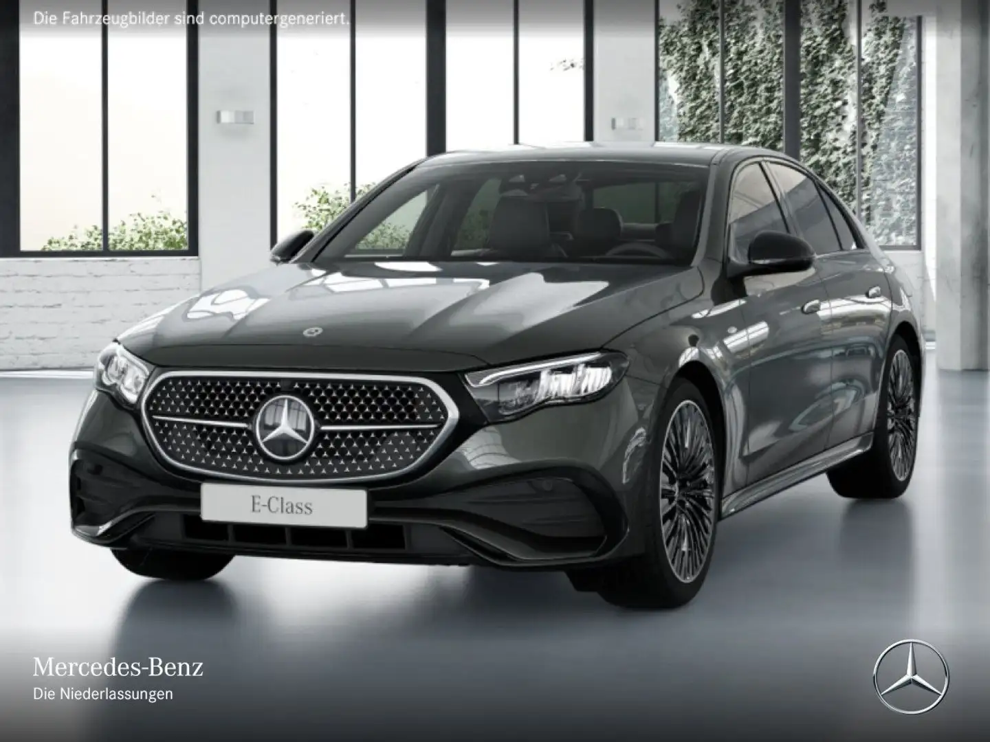 Mercedes-Benz E 300 de Hybrid AMG Fahrass Distr. LED Night PTS Grau - 2