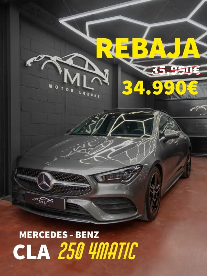 Mercedes-Benz CLA 250 4Matic 7G-DCT Gris - 1