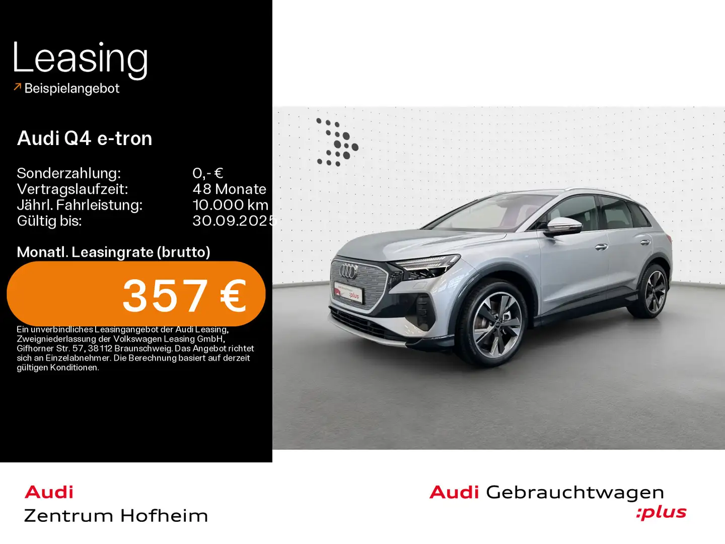 Audi Q4 e-tron 45 advanced*AR-HUD*Matrix*Virtual*Navi Argintiu - 1