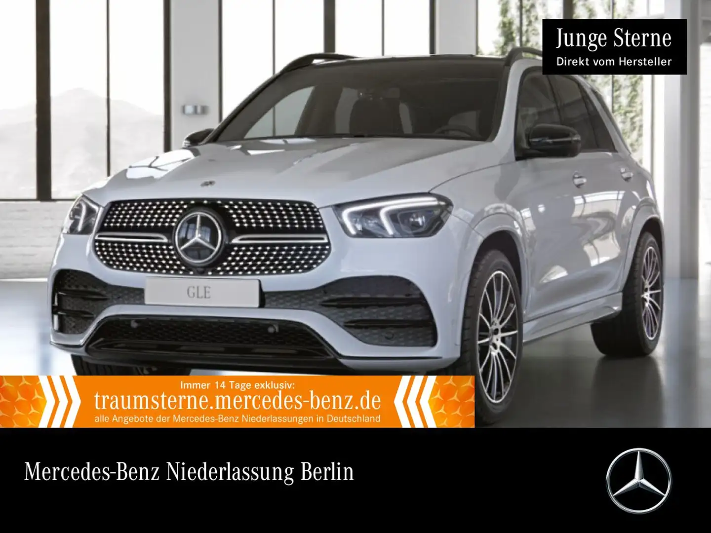 Mercedes-Benz GLE 400 d 4M AMG+NIGHT+PANO+360+AHK+MULTIBEAM+21" Blanc - 1