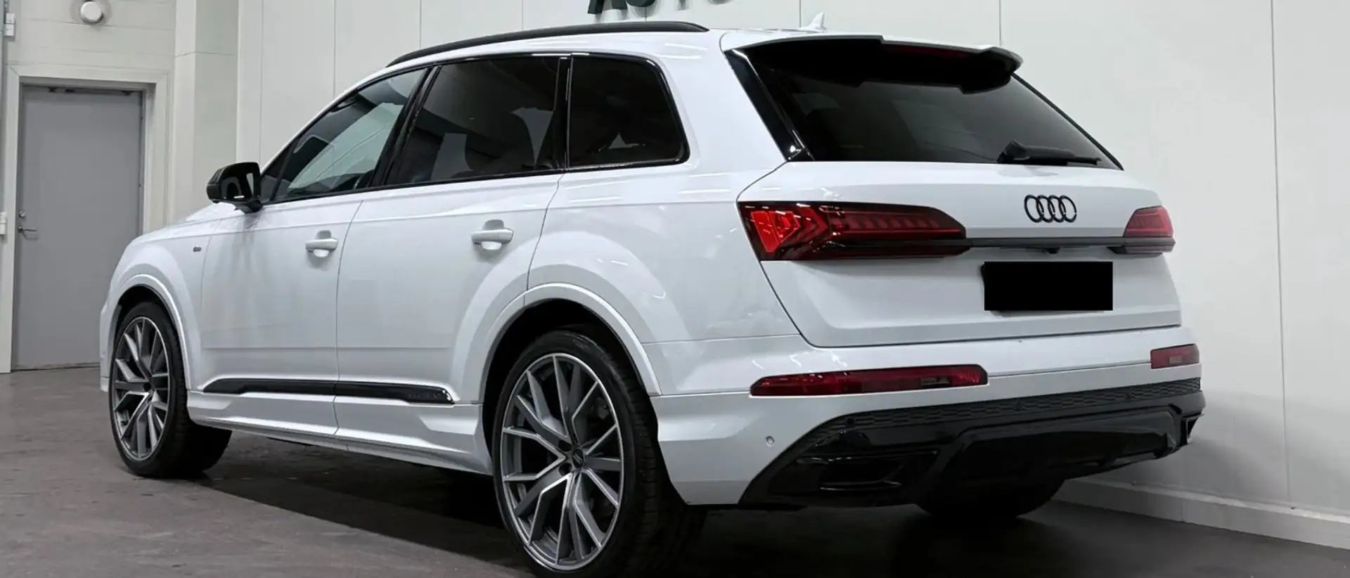 Audi Q7 45 TDI quattro S line Weiß - 2