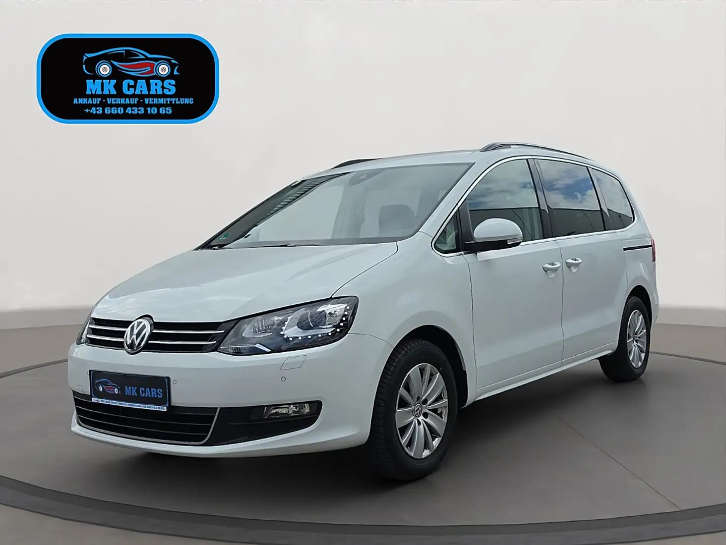 Volkswagen Sharan Business SCR 2,0 TDI DSG Weiß - 1