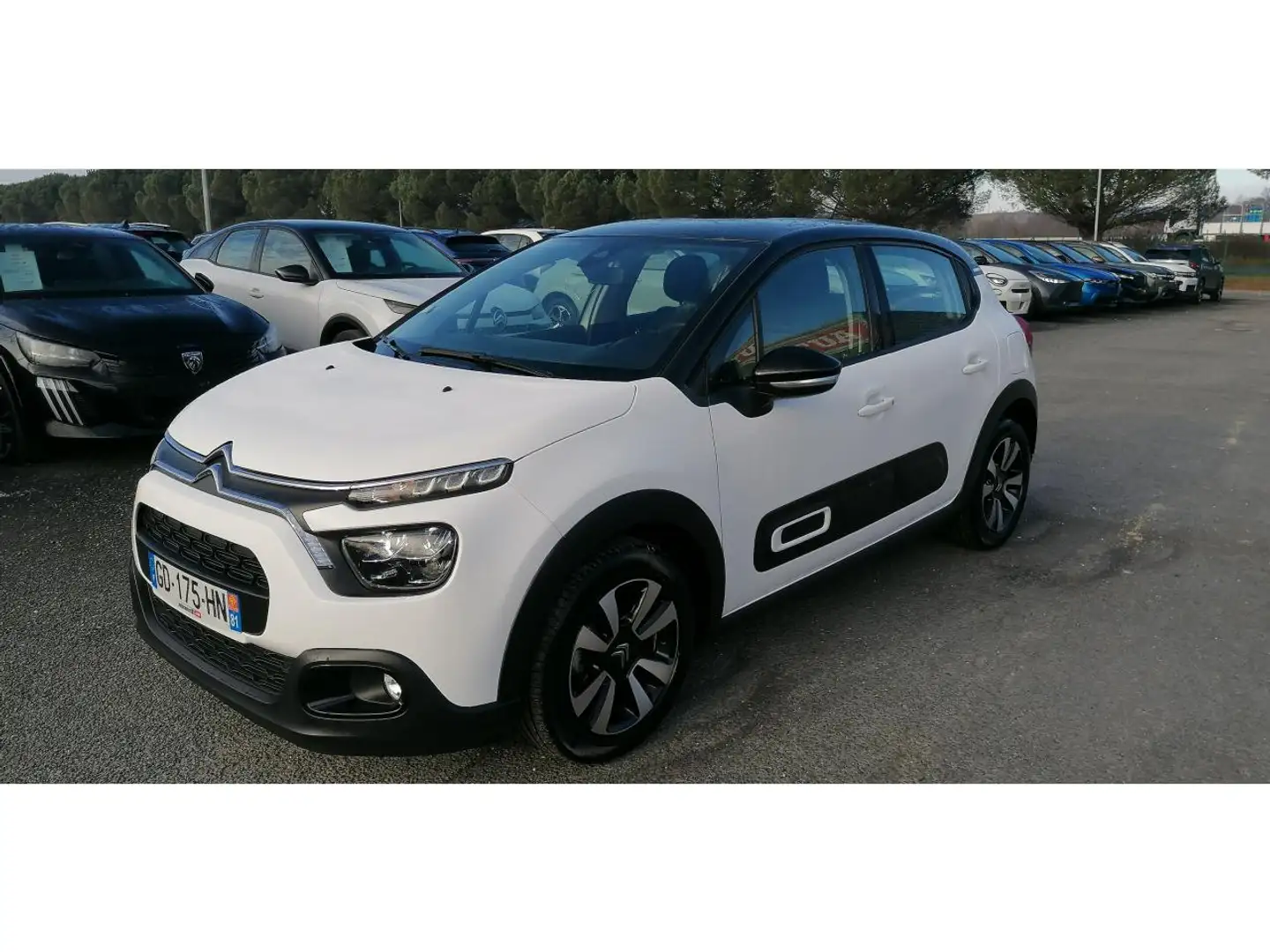 Citroen C3 1.2 PureTech 83 Shine +CAMERA+GPS+JANTES 16 Blanc - 2