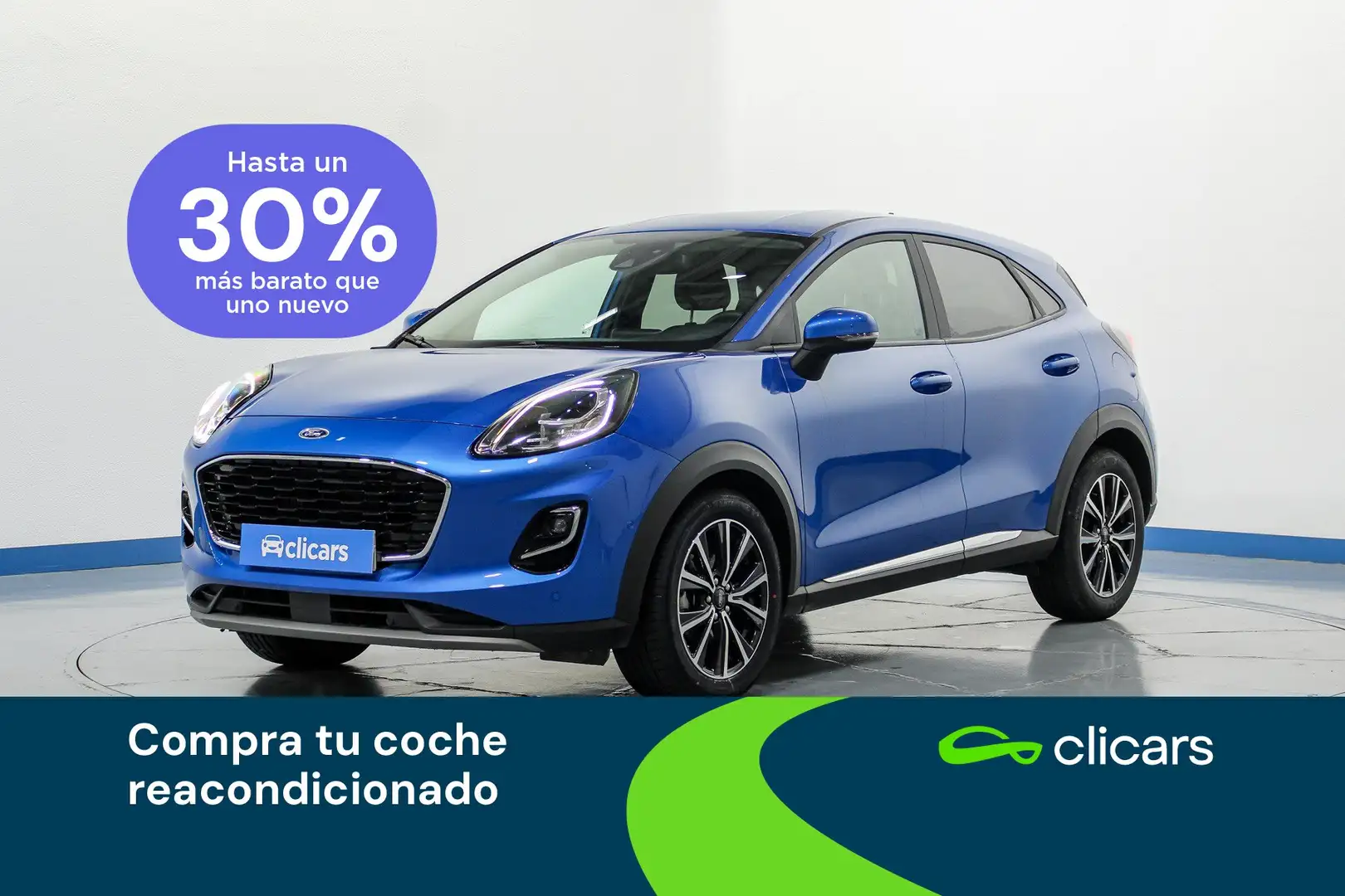 Ford Puma 1.0 EcoBoost MHEV Titanium Aut. 125 Azul - 1
