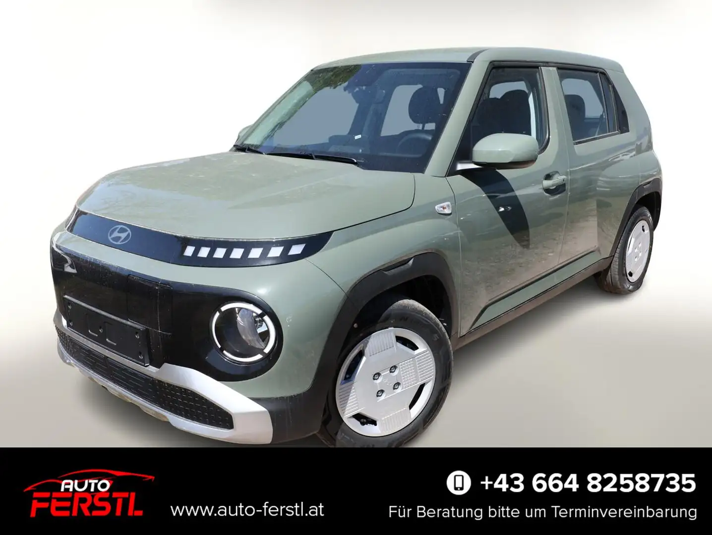 Hyundai Inster 42 kWh Navi PDC Kam SmartKey ACC CarPlay 71 kW ... Grün - 1