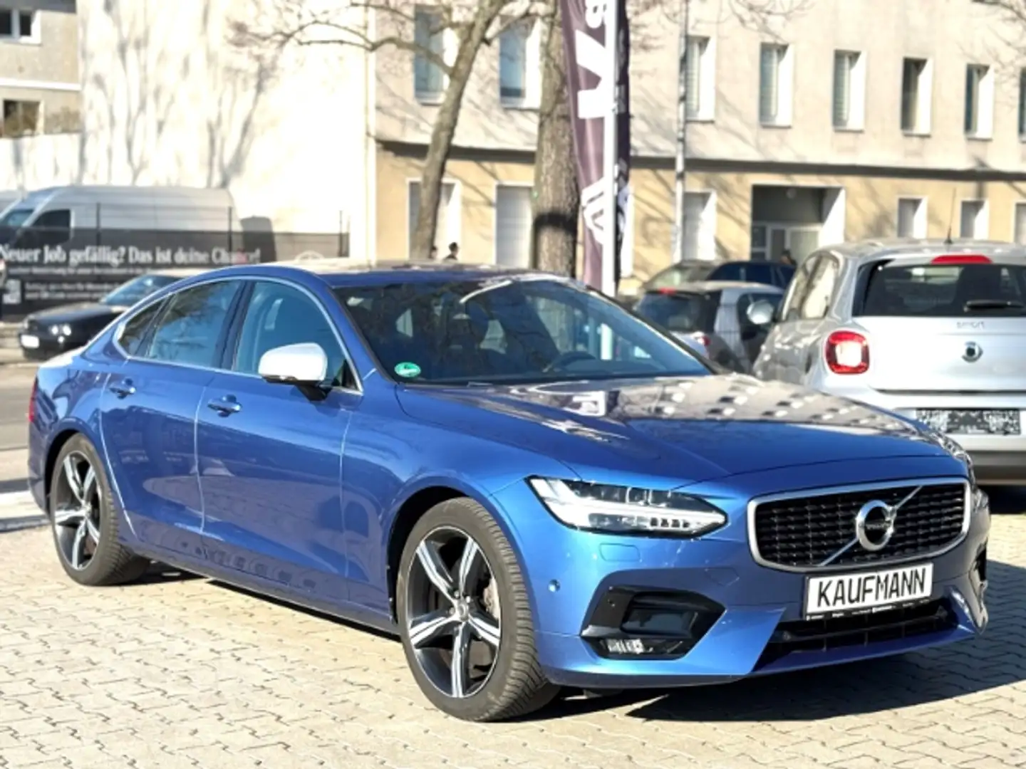 Volvo S90 R Design T5 Memory+Kamera+AHK+Allwetter Blauw - 1