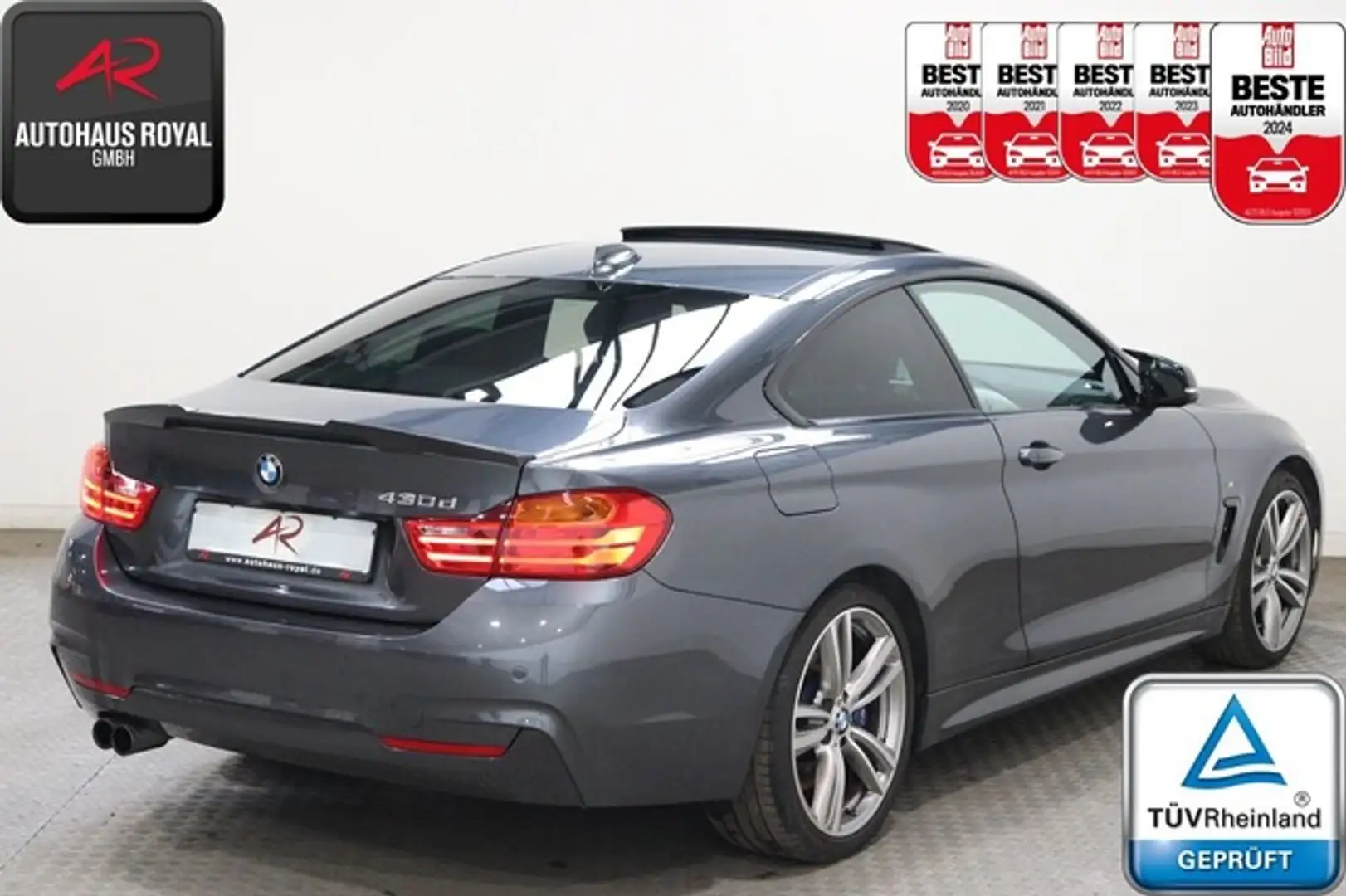 BMW 430 d Coupe M SPORT HUD,ACC,KAMERA,MEMORY,19ZOLL Серый - 2